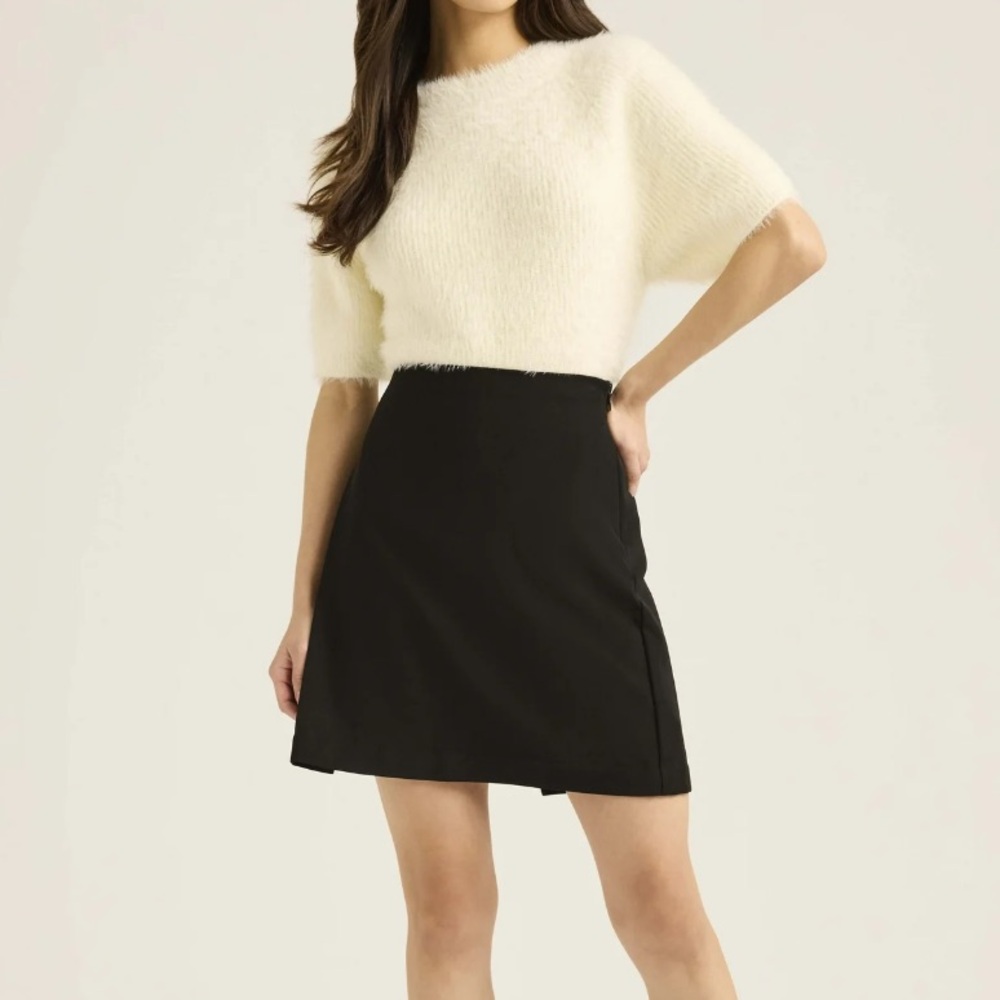 Scoop Women’s Pleated Drape Mini Skirt, Size large 12-14 NWT